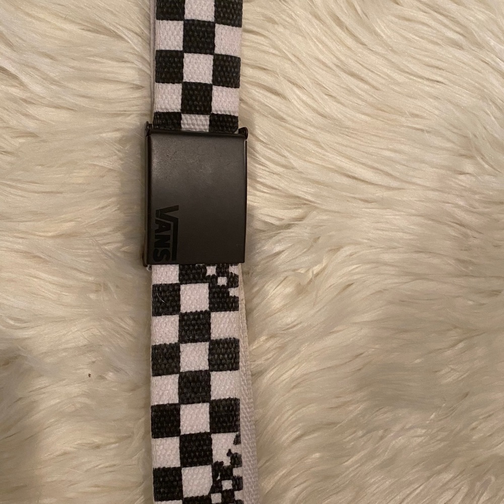 Checkered belt VANS